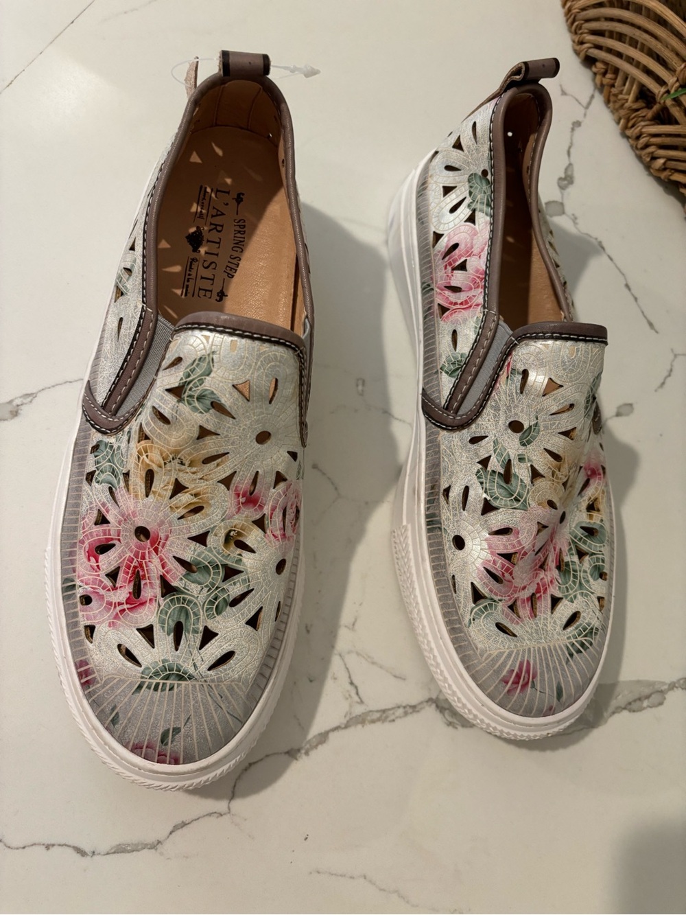 L’artiste by Spring Step NEW Denofeden Slip On Handpainted Sneaker Womens 40